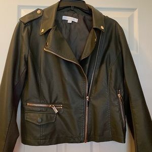 NY&CO DEEP OLIVE COLORED JACKET